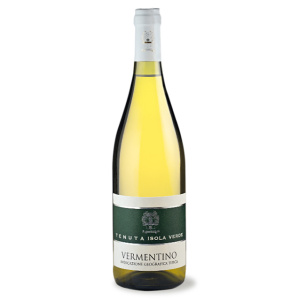 Bottiglia vino bianco Vermentino IGT - Tenuta Isola Verde - Cerreto Guidi - Firenze - Toscana